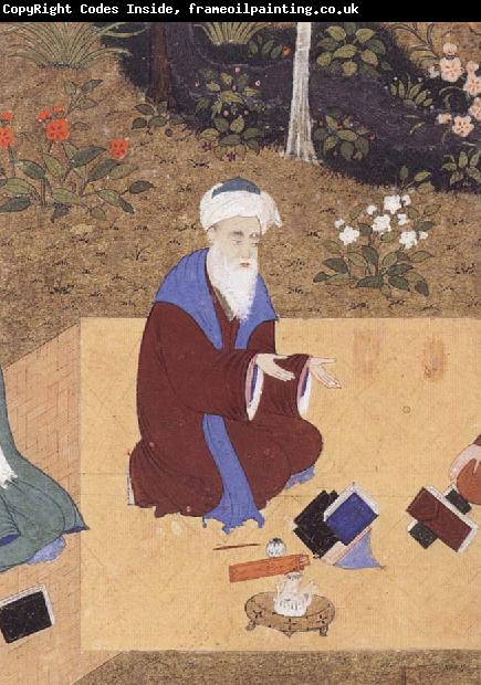 unknow artist The Poet Nizami sits in the highest rank among the great Persian poets of the past